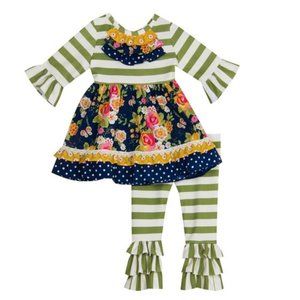 Counting Daisies Little Girls Mixed-Print Set